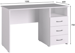 Стол письменный С-112K северное дерево светлое