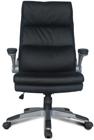 Кресло офисное BRABIX "Fregat EX-510", рециклированная кожа, черное, 530863