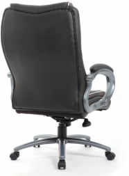 Кресло офисное BRABIX PREMIUM &quot;Strong HD-009&quot;, НАГРУЗКА до 200 кг, экокожа черная, ткань серая, 531945