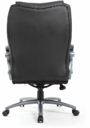 Кресло офисное BRABIX PREMIUM &quot;Strong HD-009&quot;, НАГРУЗКА до 200 кг, экокожа черная, ткань серая, 531945