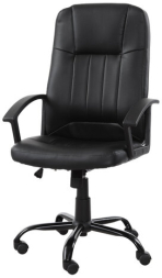 Кресло офисное BRABIX "Device MS-002", 4 массажных модуля, экокожа, черное, 532520