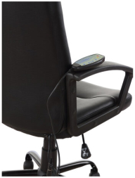 Кресло офисное BRABIX "Device MS-002", 4 массажных модуля, экокожа, черное, 532520