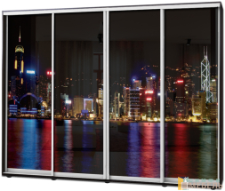 Шкаф купе 4х дв Фотопечать № 16