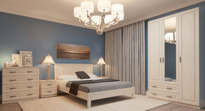 Спальня Кантри (Лак) комплект 1