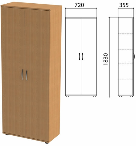 Шкаф закрытый Эко 4 полки
