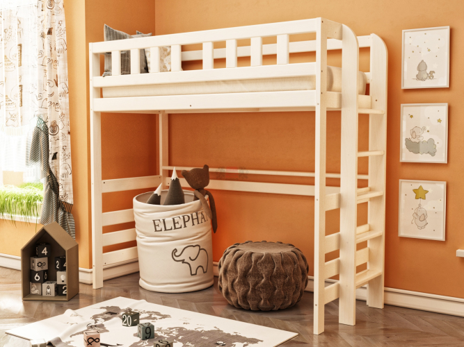 Кровать 2-х ярусная №6 массива (каркас)