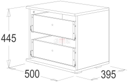 Тумба с 2-мя ящ. Ольга 14