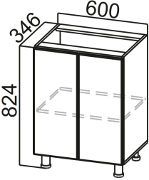 Стол-рабочий 600 (400) Модус