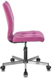 Кресло BRABIX "Stream MG-314", без подлокотников, пятилучие серебристое, ткань, малиновое, 532394, MG-314_532394