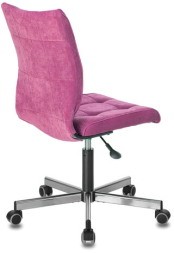 Кресло BRABIX "Stream MG-314", без подлокотников, пятилучие серебристое, ткань, малиновое, 532394, MG-314_532394