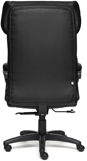 Кресло CHIEF кож/зам/ткань, черный/черный стеганный/черный, 36-6/36-6/11