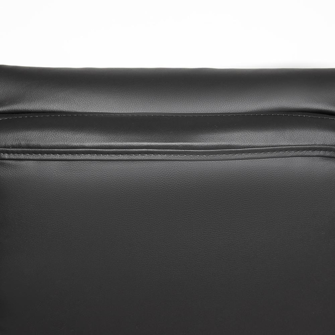 Кресло CHIEF кож/зам/ткань, черный/черный стеганный/черный, 36-6/36-6/11