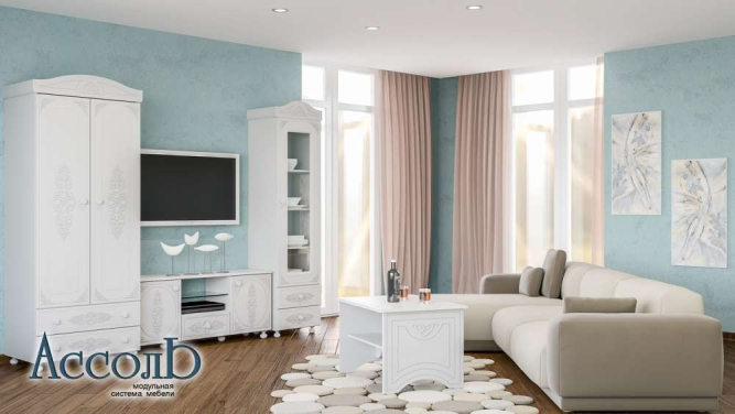 Гарнитур для гостиной Ассоль комплект 9