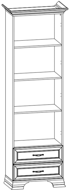Шкаф открытый 2S Тиффани ANREX