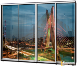 Шкаф купе 4х дв Фотопечать № 17