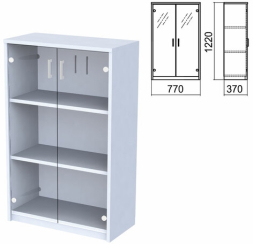 Шкаф закрытый со стеклом Арго низкий