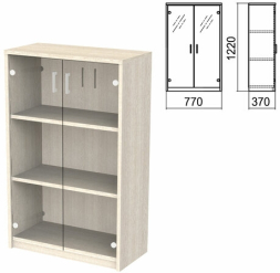 Шкаф закрытый со стеклом Арго низкий