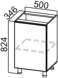 Стол-рабочий 500 (400) Модус