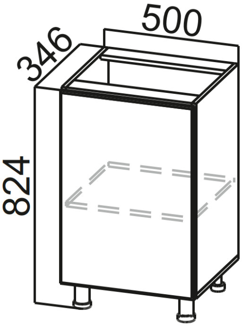 Стол-рабочий 500 (400) Модус