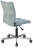 Кресло BRABIX "Stream MG-314", без подлокотников, пятилучие серебристое, ткань, серо-голубое, 532395, MG-314_532395