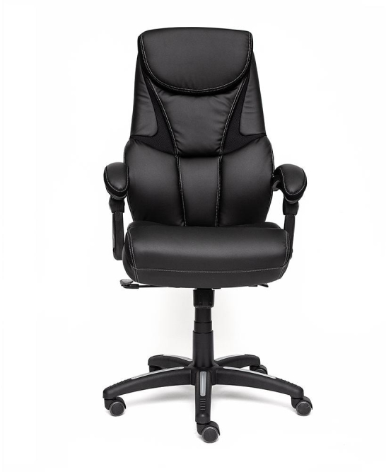 Кресло CAMBRIDGE кож/зам/ткань, черный/черный , 36-6/11