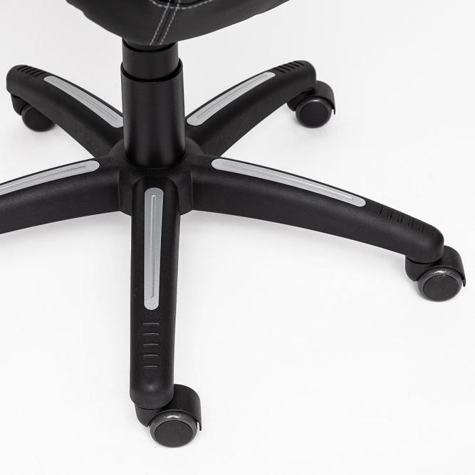 Кресло CAMBRIDGE кож/зам/ткань, черный/черный , 36-6/11