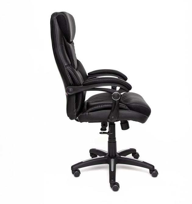 Кресло CAMBRIDGE кож/зам/ткань, черный/черный , 36-6/11