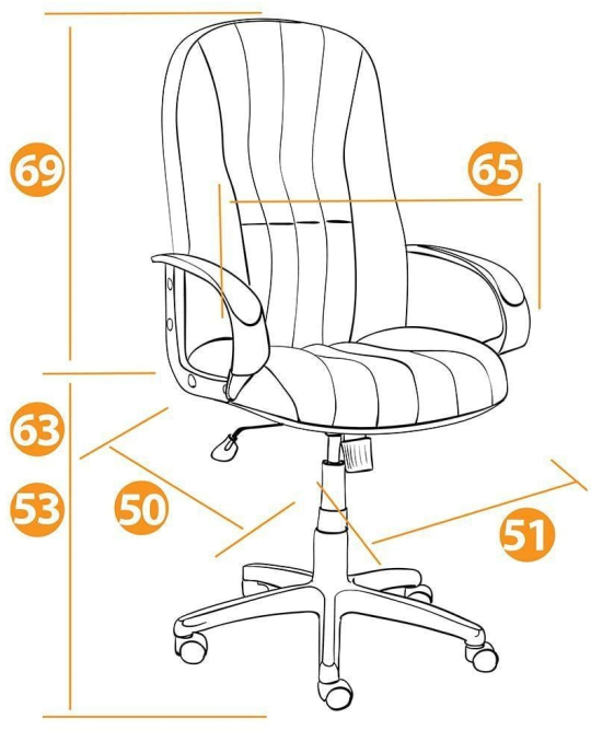 Кресло СН833 ткань,серый,207