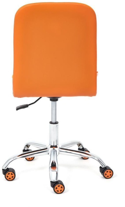 Кресло RIO флок/кож/зам , оранжевый/оранжевый, 18/14-43