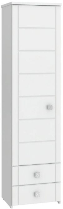 Шкаф-пенал Изабель ИЗ-63К белое дерево