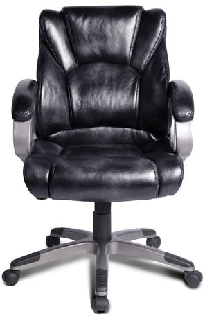 Кресло офисное BRABIX "Eldorado EX-504", экокожа, черное, 530874