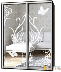 Шкаф-купе 2х дв Стандарт Пескоструй № 98