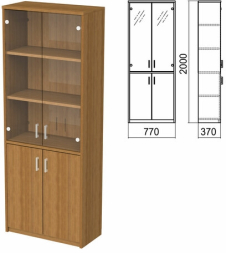 Шкаф закрытый со стеклом Арго