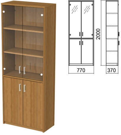 Шкаф закрытый со стеклом Арго