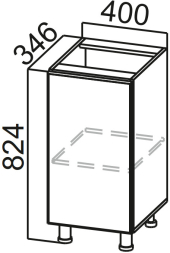 Стол-рабочий 400 (400) Модус