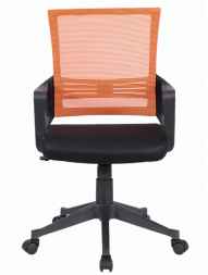 Кресло BRABIX " Balance MG-320", с подлокотниками, комбинированное черное/оранжевое, 531832