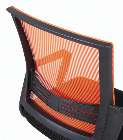 Кресло BRABIX " Balance MG-320", с подлокотниками, комбинированное черное/оранжевое, 531832