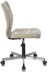 Кресло BRABIX "Stream MG-314", без подлокотников, пятилучие серебристое, ткань, песочное, 532396, MG-314_532396