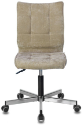 Кресло BRABIX "Stream MG-314", без подлокотников, пятилучие серебристое, ткань, песочное, 532396, MG-314_532396