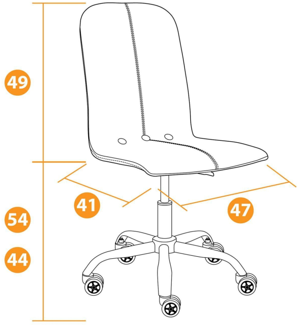 Кресло RIO флок/кож/зам , синий/металлик, 32/36
