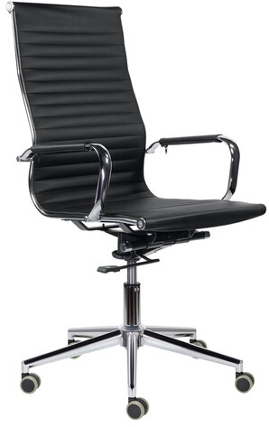 Кресло офисное BRABIX PREMIUM "Intense EX-531", экокожа, хром, черное, 532540