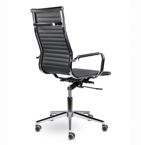 Кресло офисное BRABIX PREMIUM "Intense EX-531", экокожа, хром, черное, 532540