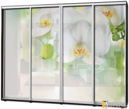 Шкаф купе 4х дв Фотопечать № 19