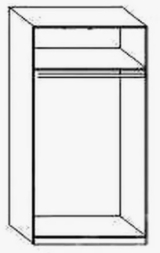 Шкаф 2-х ств. Саманта