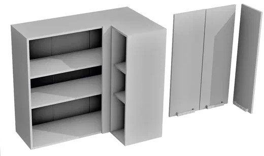 Верхний шкаф ВПУ-1000 Магнолия