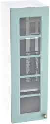 Шкаф верхний высокий со стеклом с 1 створкой Кухня Прованс ШВС 309