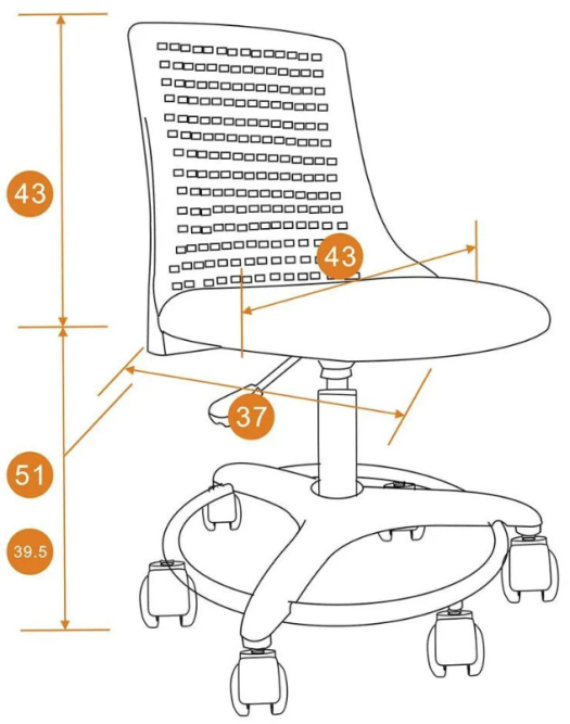 Кресло Kiddy бирюзовый