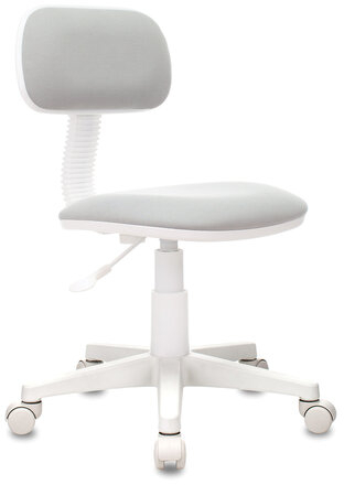 Кресло детское CH-W201NX, без подлокотников, пластик белый, серое, 477006