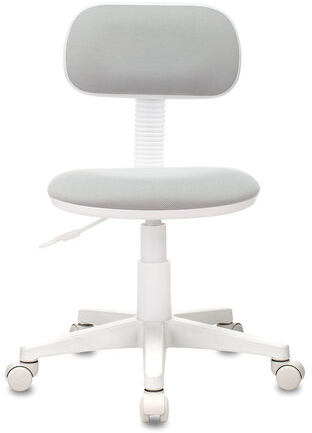 Кресло детское CH-W201NX, без подлокотников, пластик белый, серое, 477006