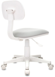 Кресло детское CH-W201NX, без подлокотников, пластик белый, серое, 477006